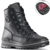 Rita Black Lace-Up Winter Boot