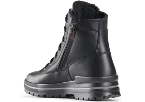 Rita Black Lace-Up Winter Boot
