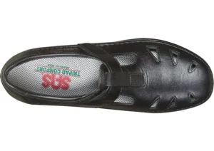 Roamer Black Leather Slip-On Loafer
