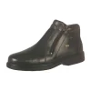 Robin Black Leather Ankle Boot