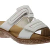 Rock White Multicolour Stitch Slide Sandal