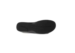Rome Black Leather Slide Sandal