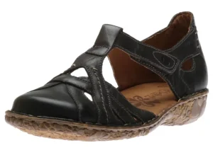 Rosalie 29 Black Leather T-Strap Mary Jane Sandal