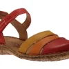 Rosalie 44 Red Multicolour Mary Jane Sandal