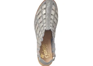 Roy Blue Silver Woven Sandal