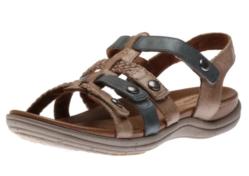 rubey_khaki__navy_tstrap__3.webp Rubey Khaki / Navy T-Strap Sandal