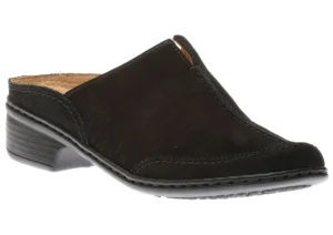 Ruffina Black Nubuck Leather Clog