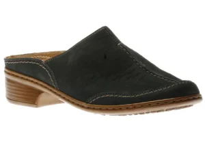 Ruffina Navy Nubuck Leather Clog