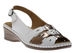 Sandal White Pewter