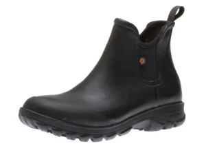 Sauvie Black Slip-On Waterproof Chelsea Boot