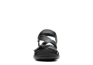 Saylie Moon Black Leather Sandal