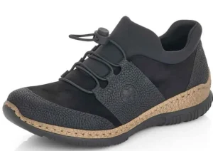 Scuba Black Slip-On Bungee Sneaker