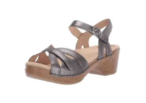 Season Graphite Leather Sandal