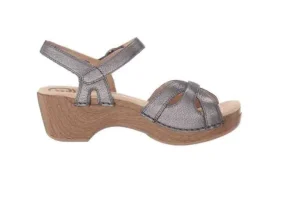Season Graphite Leather Sandal