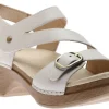 Shari Ivory Leather Sandal
