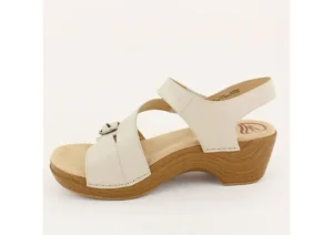 Shari Ivory Leather Sandal