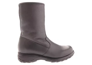 Shield Black Leather Mid-Calf Winter Boot