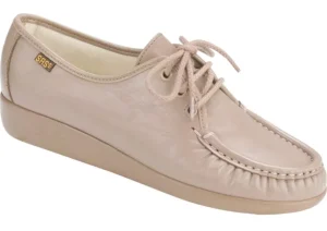 Siesta Mocha Leather Lace-Up Loafer