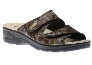 Slide 2 Nero Black Double Strap Slide Wedge Sandal