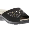 Slide Black Studded Slide Sandal
