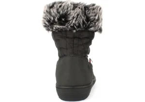 Snowflake Black Lace-up Winter Boot