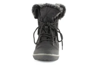 Snowflake Black Lace-up Winter Boot