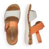 Soft White Orange Sandal