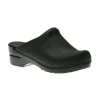 Sonja Black Oiled Leather Clog