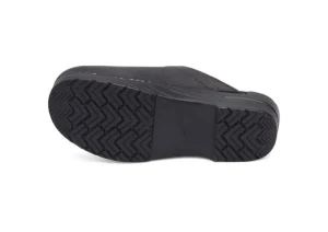 Sonja Black Oiled Leather Clog
