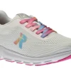 Sportec10 White Rainbow Lace-Up Sneaker