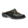 Stanford Black Leather Clog