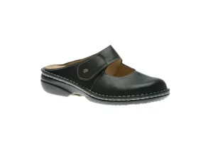 Stanford Black Leather Clog