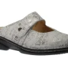 Stanford Blanco White Words Leather Clog