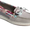 Starfish Coral Floral Grey Multicolour Boat Shoe