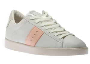 Street Lite White Peach Nectar Stripe Lace-Up Sneaker