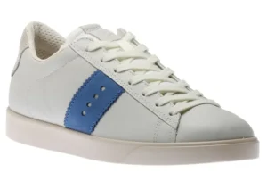 Street Lite White Regatta Blue Stripe Lace-Up Sneaker