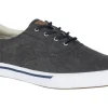 Striper II CVO Salt Washed Black Canvas Lace-Up Sneaker