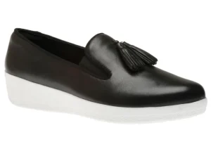Superskate Black Leather Tassel Loafer
