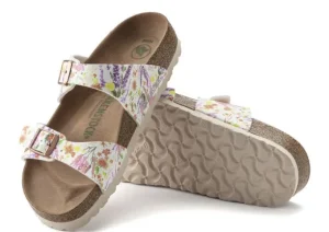 Sydney Vegan Birko-Flor Light Rose Double Strap Slide Sandal