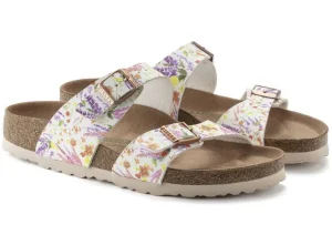 Sydney Vegan Birko-Flor Light Rose Double Strap Slide Sandal