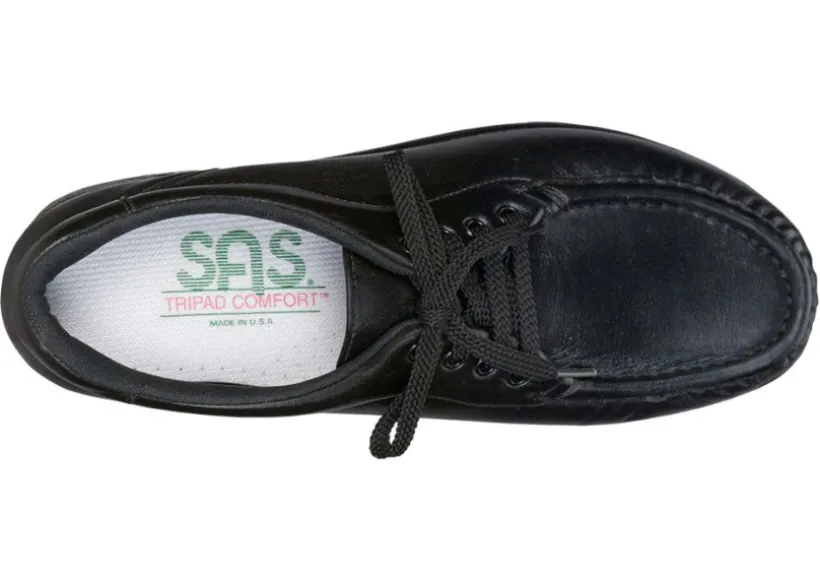 take_time_black_leather_l_2.webp Take Time Black Leather Lace-Up Loafer