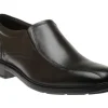 Tanner Black Leather Slip-On Dress Shoe