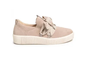 43.333.12 Taupe Suede Slip-On Sneaker