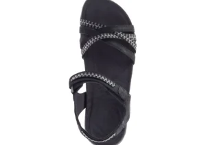 Terran 3 Cush Cross Black Sandal