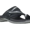 Terran 3 Cush Post 3 Black Wide Width Thong Sandal