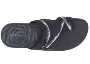 Terran 3 Cush Post 3 Black Wide Width Thong Sandal