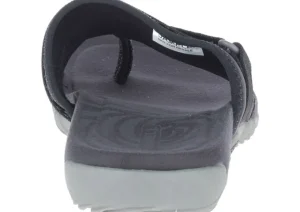 Terran 3 Cush Post 3 Black Wide Width Thong Sandal