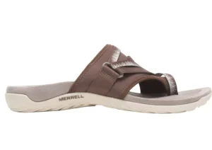 Terran 3 Cush Post Dark Earth Brown Thong Sandal