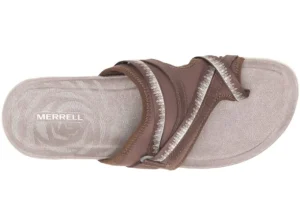 Terran 3 Cush Post Dark Earth Brown Thong Sandal