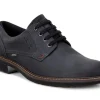 Turn Black Leather Gore-Tex Waterproof Plain Toe Derby
